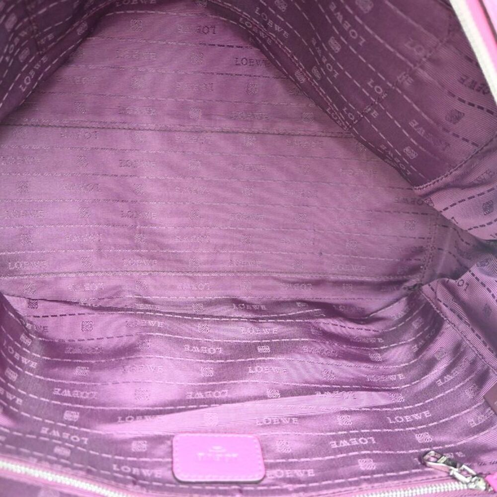Loewe Heritage Boston Leather Pink Leather Handbag - Picture 5 of 14